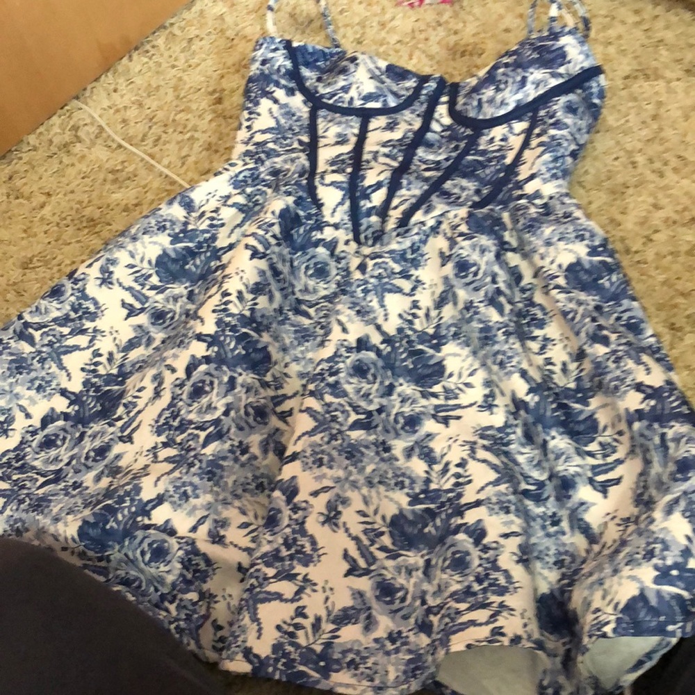 Porcelain colored corset dress size S